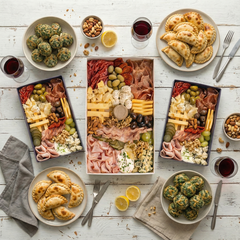 1 Picada Grande + 2 Picadas Chicas + 20 Buñuelos + 20 Empanadas